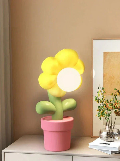 BloomGlow - LED Blomma Bordslampa – Dekorativ Belyst Blomma för Sovrum och Vardagsrum Carvallo