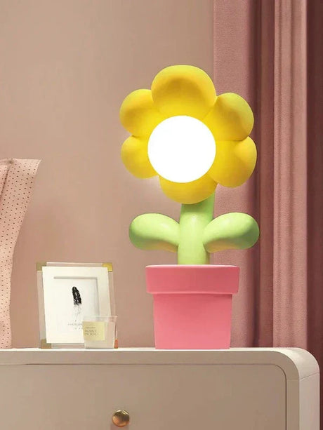BloomGlow - LED Blomma Bordslampa – Dekorativ Belyst Blomma för Sovrum och Vardagsrum Carvallo
