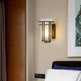 Samtida Linden-stil Utomhus Vägglampa Carvallo