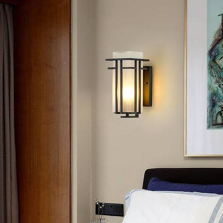 Samtida Linden-stil Utomhus Vägglampa Carvallo