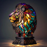 Animal Färgat Glas Bordslampa Ornament Carvallo