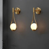 Vägglampa Modern Guld Glas Sconse Carvallo