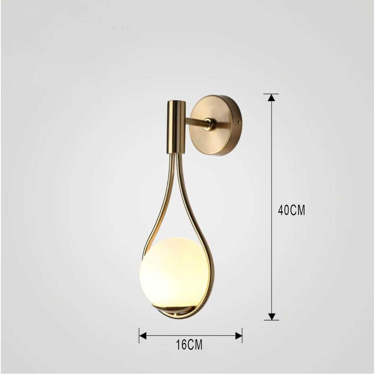 Vägglampa Modern Guld Glas Sconse Carvallo