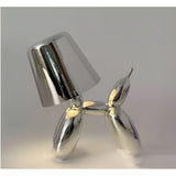 Pawsitive Glow: Kreativ elektropläterad hundlampa för det trendiga hemmet eller kontoret Carvallo