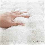 Lorvi - Plush Fashion Bubble Flower Mattor Carvallo