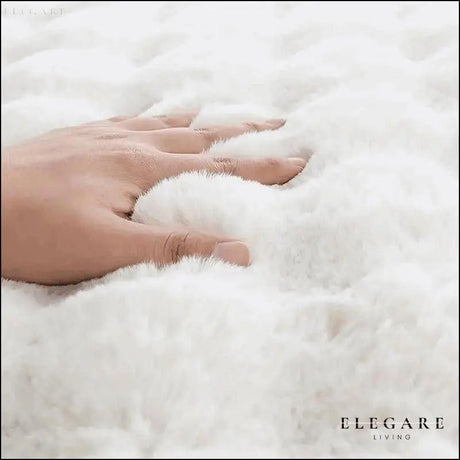 Lorvi - Plush Fashion Bubble Flower Mattor Carvallo