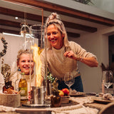 Lotte Bordskamin – Elegant etanolspis i glas för en mysig atmosfär, lättskött Carvallo