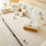 Lovely Cat's Paw Sherpa Fleece Anti-Slip Sofföverdrag Carvallo