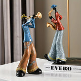 Väggkonst Resin Jazzmusiker Skulptur Carvallo