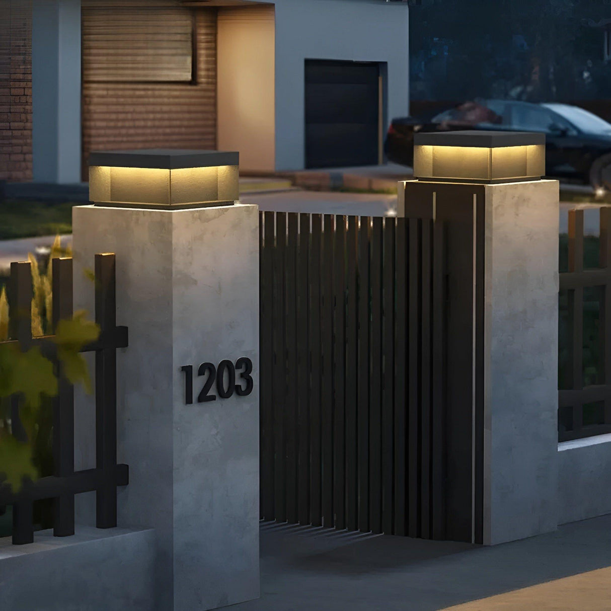 LumiGate Light - Vattentät solcellsgatubelysning för utomhus Carvallo