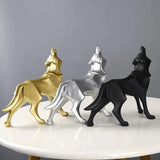 Lupos-Statue - geometriska vargdekorationer - Enkelt elegans för varje rum Carvallo
