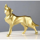 Lupos-Statue - geometriska vargdekorationer - Enkelt elegans för varje rum Carvallo