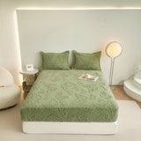 LuxQuilt Madrasskydd - Lyxigt Vadderat Mjölksammet Dammtålig Madrassöverdrag Carvallo