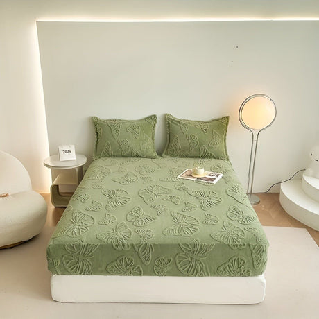 LuxQuilt Madrasskydd - Lyxigt Vadderat Mjölksammet Dammtålig Madrassöverdrag Carvallo