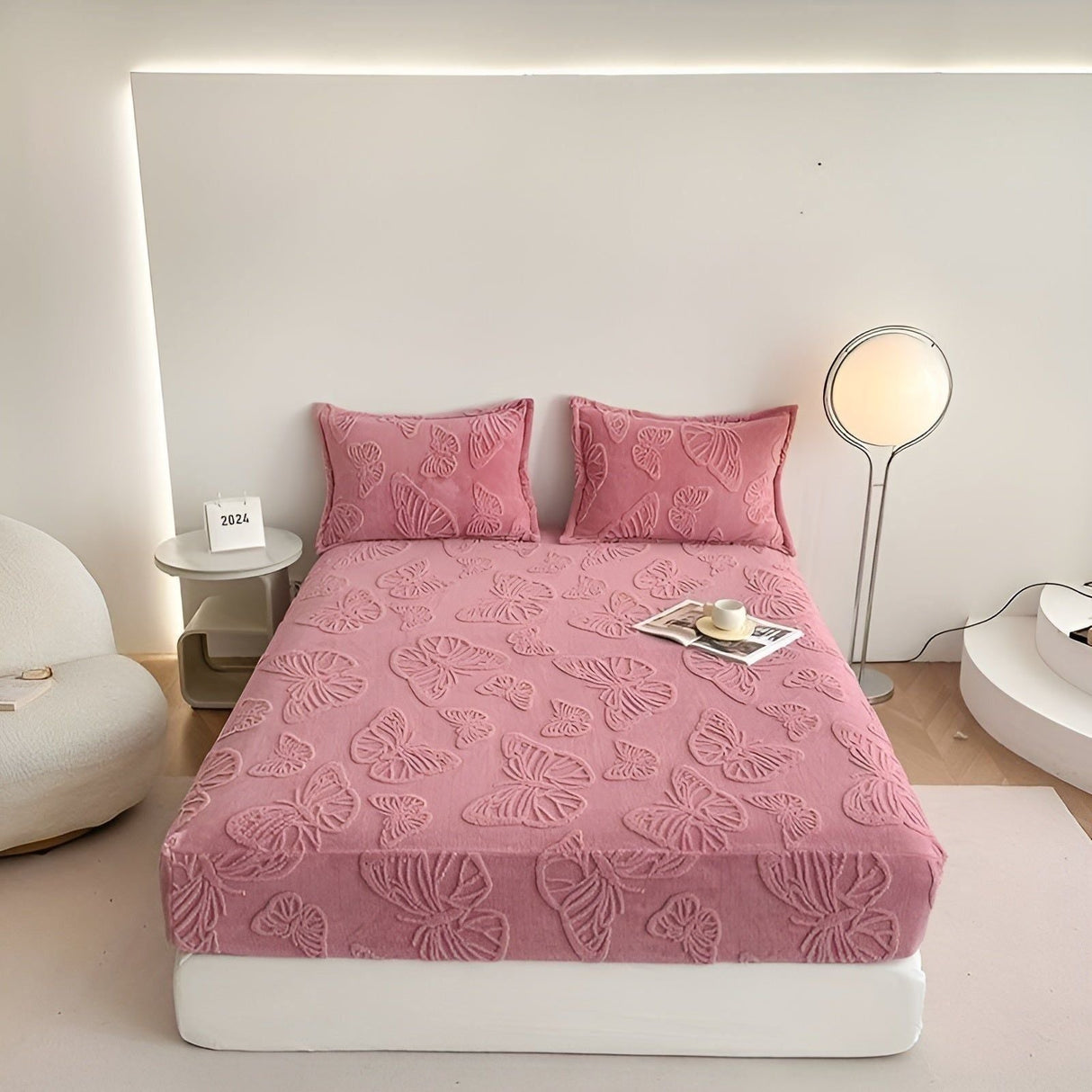 LuxQuilt Madrasskydd - Lyxigt Vadderat Mjölksammet Dammtålig Madrassöverdrag Carvallo