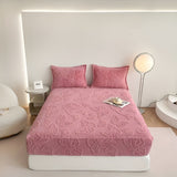 LuxQuilt Madrasskydd - Lyxigt Vadderat Mjölksammet Dammtålig Madrassöverdrag Carvallo