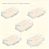 LuxQuilt Madrasskydd - Lyxigt Vadderat Mjölksammet Dammtålig Madrassöverdrag Carvallo