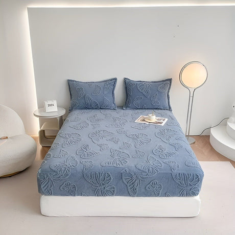 LuxQuilt Madrasskydd - Lyxigt Vadderat Mjölksammet Dammtålig Madrassöverdrag Carvallo