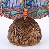 LuxeGlow - Vintage Bordslampa med Trollsländemönster och Art Nouveau Design Carvallo