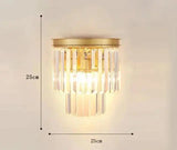 CrystalLuxe - Elegant Kristall Vägglampa Carvallo