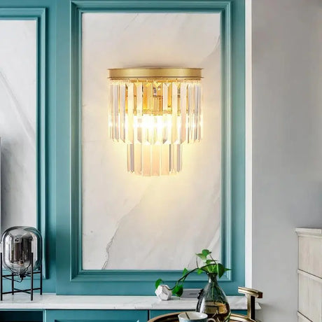CrystalLuxe - Elegant Kristall Vägglampa Carvallo