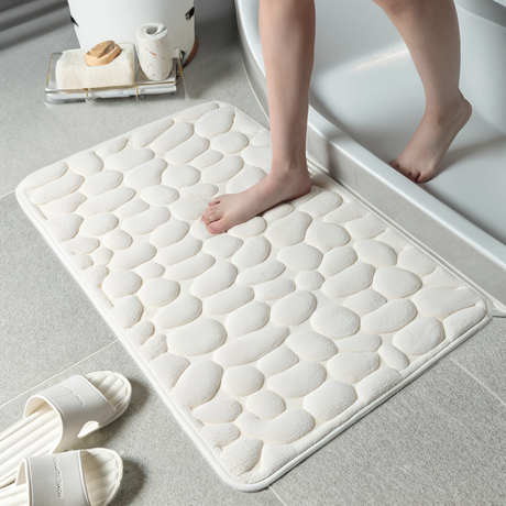 LuxeFeet Halkfri Duschmatta i minnesskum - Komfort och säkerhet för varje dag Carvallo