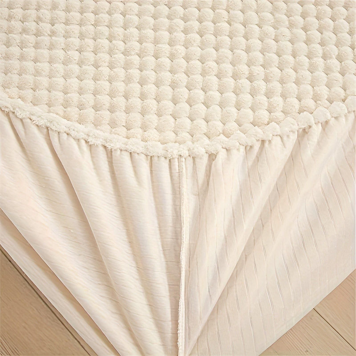 LuxeVelvet Duvet Cover - Lyx Anti-Rutsch Mjuk Sammet Spannlakan Madrasskydd Carvallo