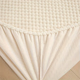 LuxeVelvet Duvet Cover - Lyx Anti-Rutsch Mjuk Sammet Spannlakan Madrasskydd Carvallo