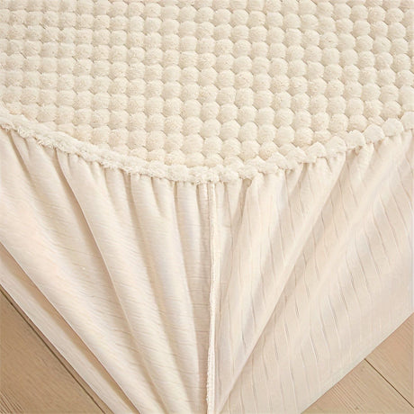 LuxeVelvet Duvet Cover - Lyx Anti-Rutsch Mjuk Sammet Spannlakan Madrasskydd Carvallo