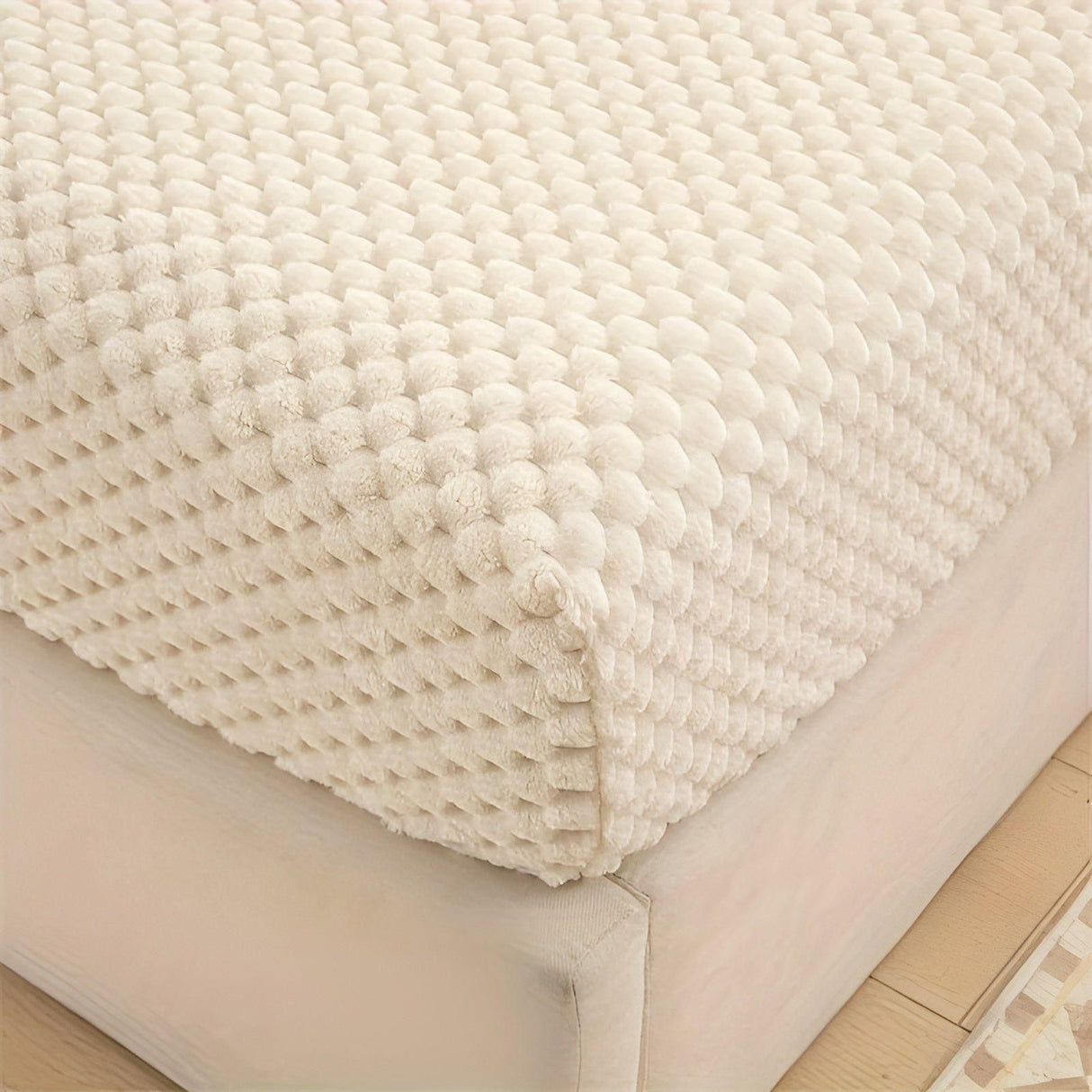 LuxeVelvet Duvet Cover - Lyx Anti-Rutsch Mjuk Sammet Spannlakan Madrasskydd Carvallo