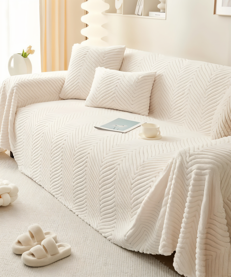 LuxuraWrap Sofföverdrag – Premium Stretch Jacquard Soffaöverdrag för långvarigt skydd och stil Carvallo