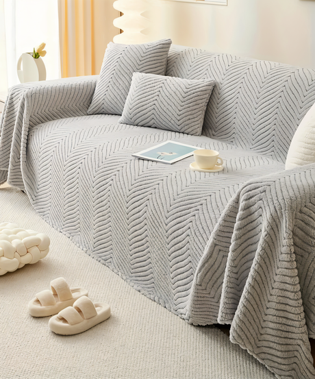 LuxuraWrap Sofföverdrag – Premium Stretch Jacquard Soffaöverdrag för långvarigt skydd och stil Carvallo