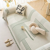 Lyxigt Snöflinga Chenille Sofföverdrag Carvallo