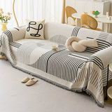 Lyxigt Snöflinga Chenille Sofföverdrag Carvallo