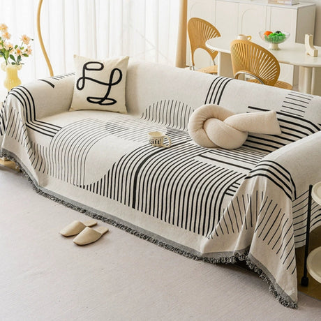 Lyxigt Snöflinga Chenille Sofföverdrag Carvallo