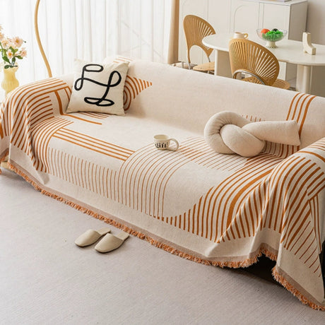 Lyxigt Snöflinga Chenille Sofföverdrag Carvallo