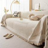 Lyxigt Snöflinga Chenille Sofföverdrag Carvallo