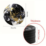 Lyxiga marmorerade dryckesunderlägg | 5st set Carvallo