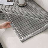 Lyxig enfärgad is-silke anti repa soffa överdrag Carvallo