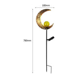 FairyMoon Light - Vattentäta Månformade Solcellsdrivna Metallfe-lampor Carvallo