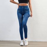 Perfekt passform Jeans Leggings-Clothes for women-Hemnix-Hemnix