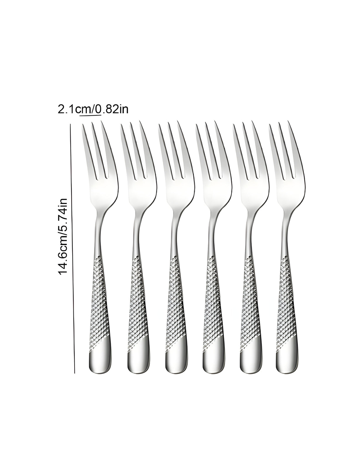 6/30 Stycken Rostfritt Stål Silver Bestick Set med Elegant Design Carvallo