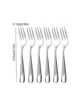 6/30 Stycken Rostfritt Stål Silver Bestick Set med Elegant Design Carvallo