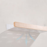 Carvallo – Stilig Duschställning med Trädetaljer, Utan Borrning Carvallo