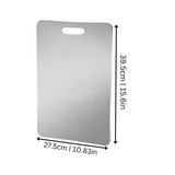 Rayvia Rostfritt Stål Skärbräda – Hållbar, Hygienisk & Lätt att Rengöra Kök Essential Carvallo