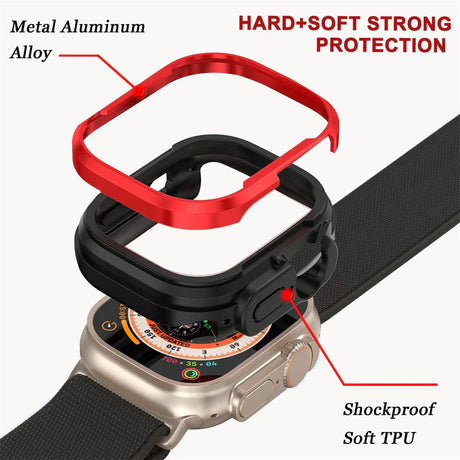 Luxora Heavy Duty Stöttåligt Fodral – Kompatibelt med Apple Watch 3-10 Carvallo