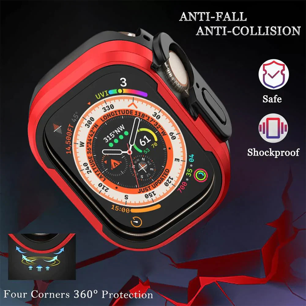 Luxora Heavy Duty Stöttåligt Fodral – Kompatibelt med Apple Watch 3-10 Carvallo