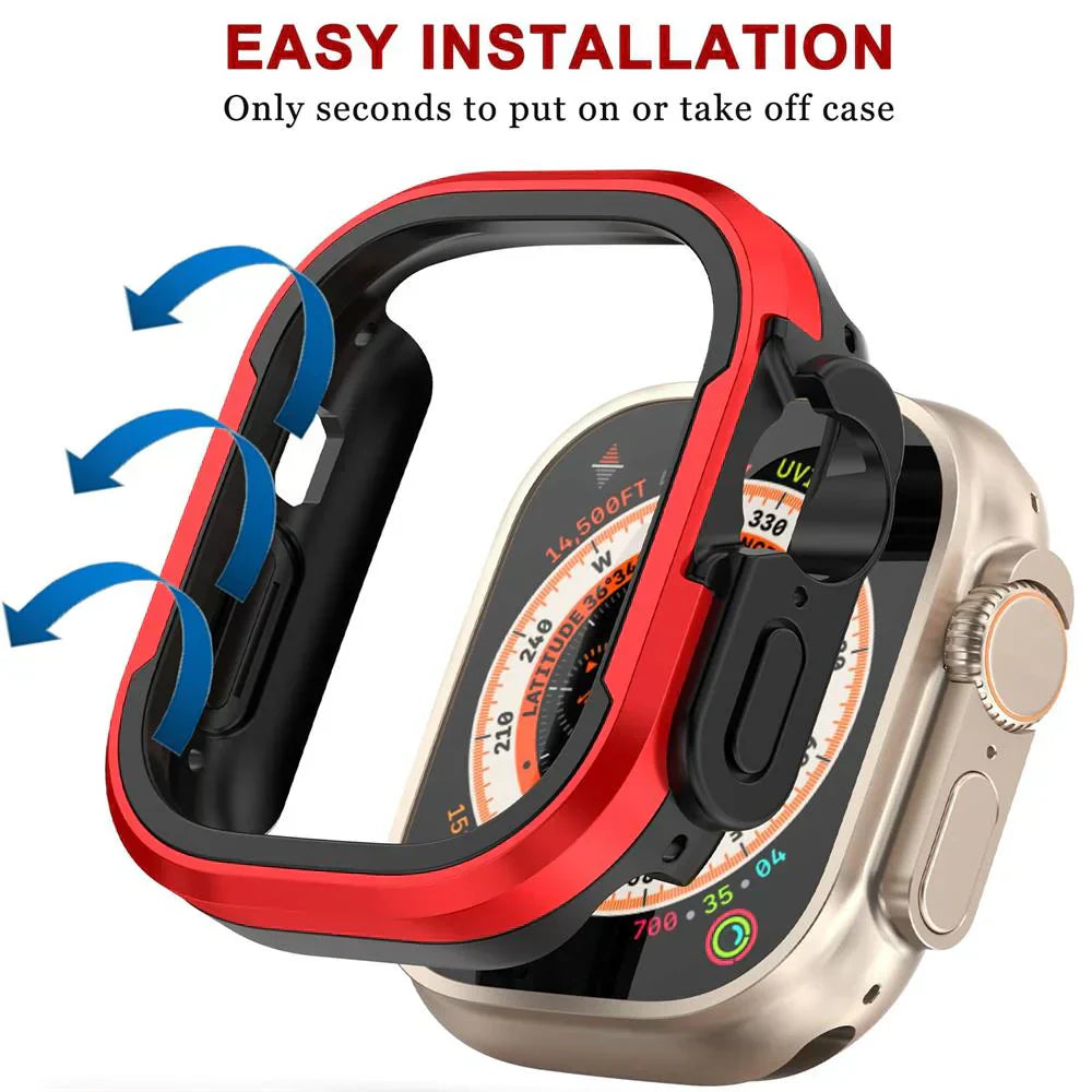 Luxora Heavy Duty Stöttåligt Fodral – Kompatibelt med Apple Watch 3-10 Carvallo