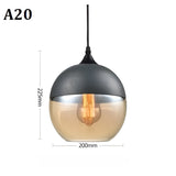 Geometrisk Glas-Pendellampa – Svart & Bärnsten | Stilren Belysning Carvallo