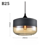 Geometrisk Glas-Pendellampa – Svart & Bärnsten | Stilren Belysning Carvallo